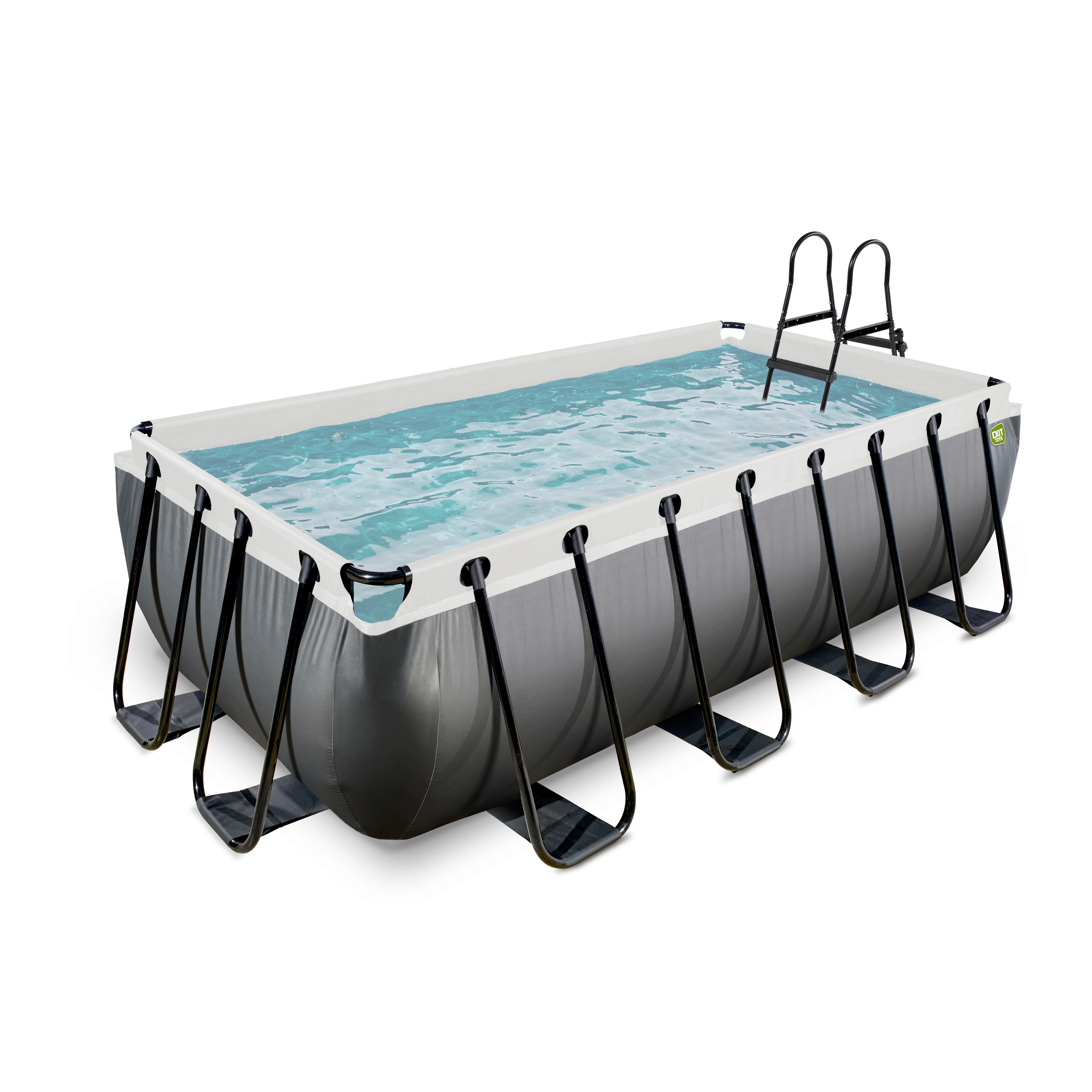 Pool-set Exit Black Leather Pool - Schwarz, KONVENTIONELL, Kunststoff (400/200/100cm) - EXIT Toys