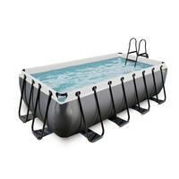 Pool-set Exit Black Leather Pool - Schwarz, KONVENTIONELL, Kunststoff (400/200/100cm) - EXIT Toys