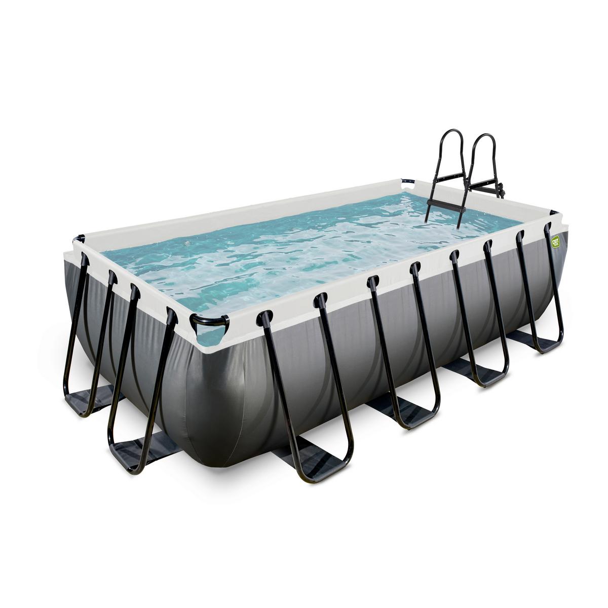 Pool-set Exit Black Leather Pool - Schwarz, KONVENTIONELL, Kunststoff (400/200/100cm) - EXIT Toys