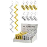 Schlüsselanhänger Zollstock - Gelb/Schwarz, Basics, Kunststoff (6,5/1,3/2,4cm)