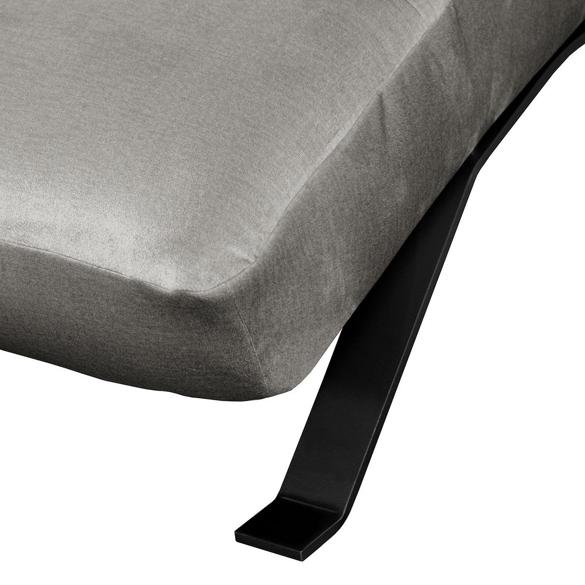 Relaxliege Swing Black Dunkelgrau B: 65 Cm - Dunkelgrau/Schwarz, Design, Textil (65/65-95/171cm) - Livetastic