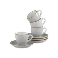TASSENSET Vintage Nature Weiß, Hellgrau - Hellgrau, Basics, Keramik - Creatable