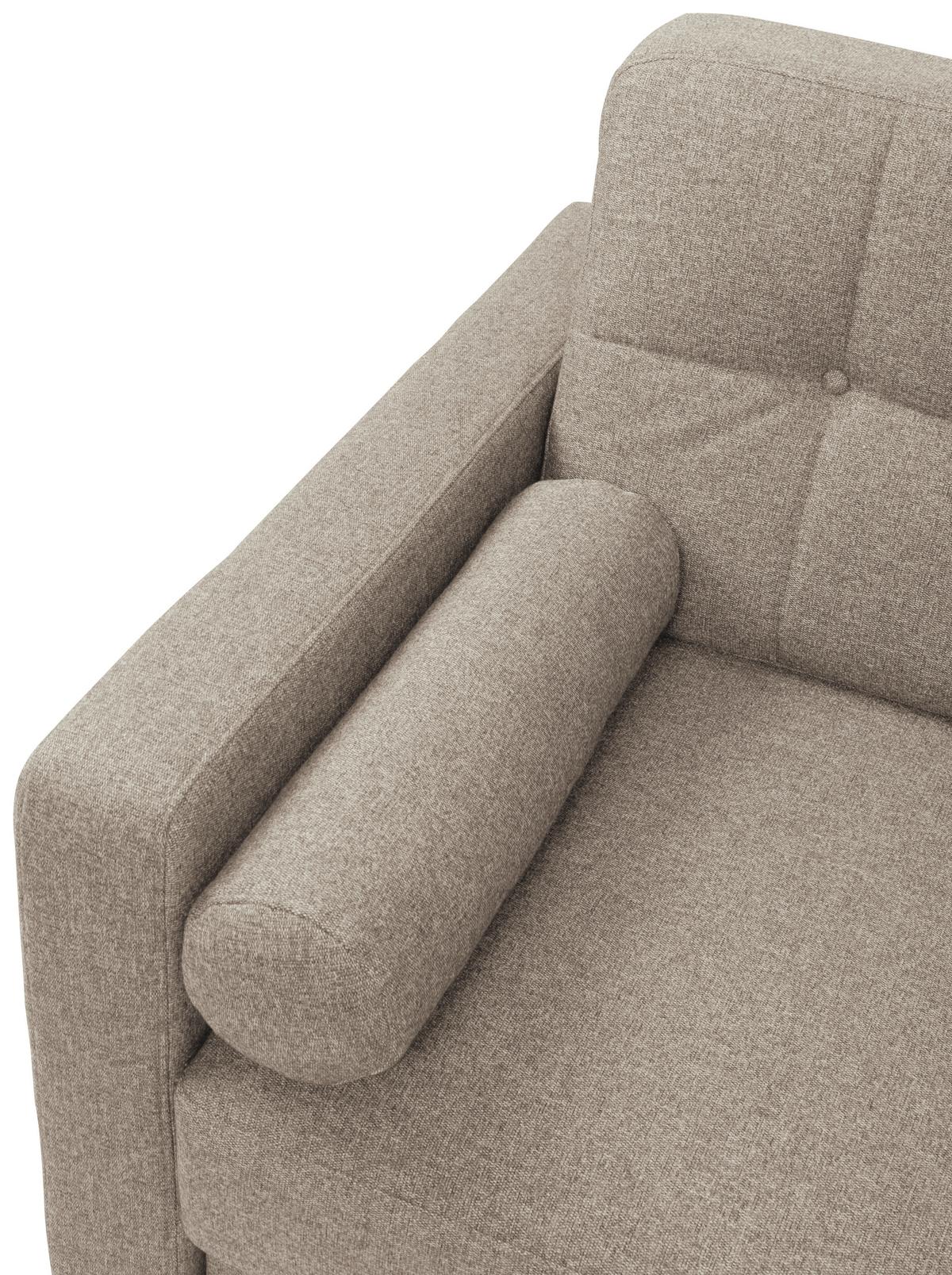 Eckschlafsofa Noret Beige S: 223/157 cm - Beige/Schwarz, KONVENTIONELL, Textil (223/157cm) - MID.YOU