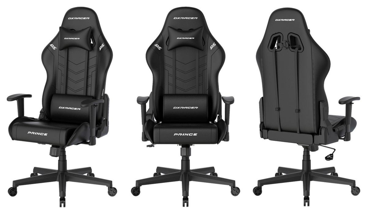 Gamingstuhl Dx Racer Prince L - Schwarz, MODERN, Kunststoff/Textil (67/126/67cm) - Dxracer