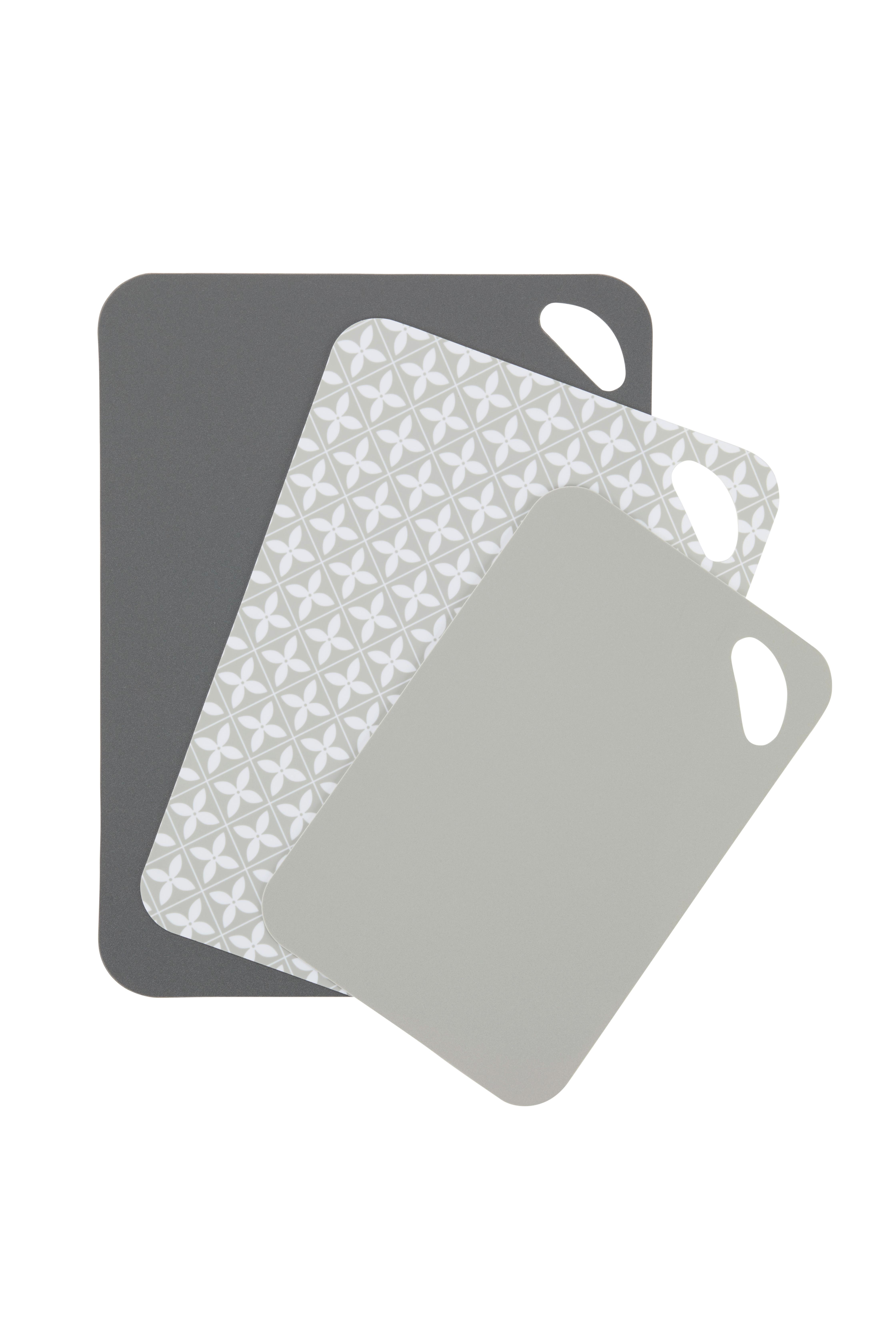 Schneidebrett-Set Flexi - Blau/Creme, Basics, Kunststoff (38/29/0,15cm)