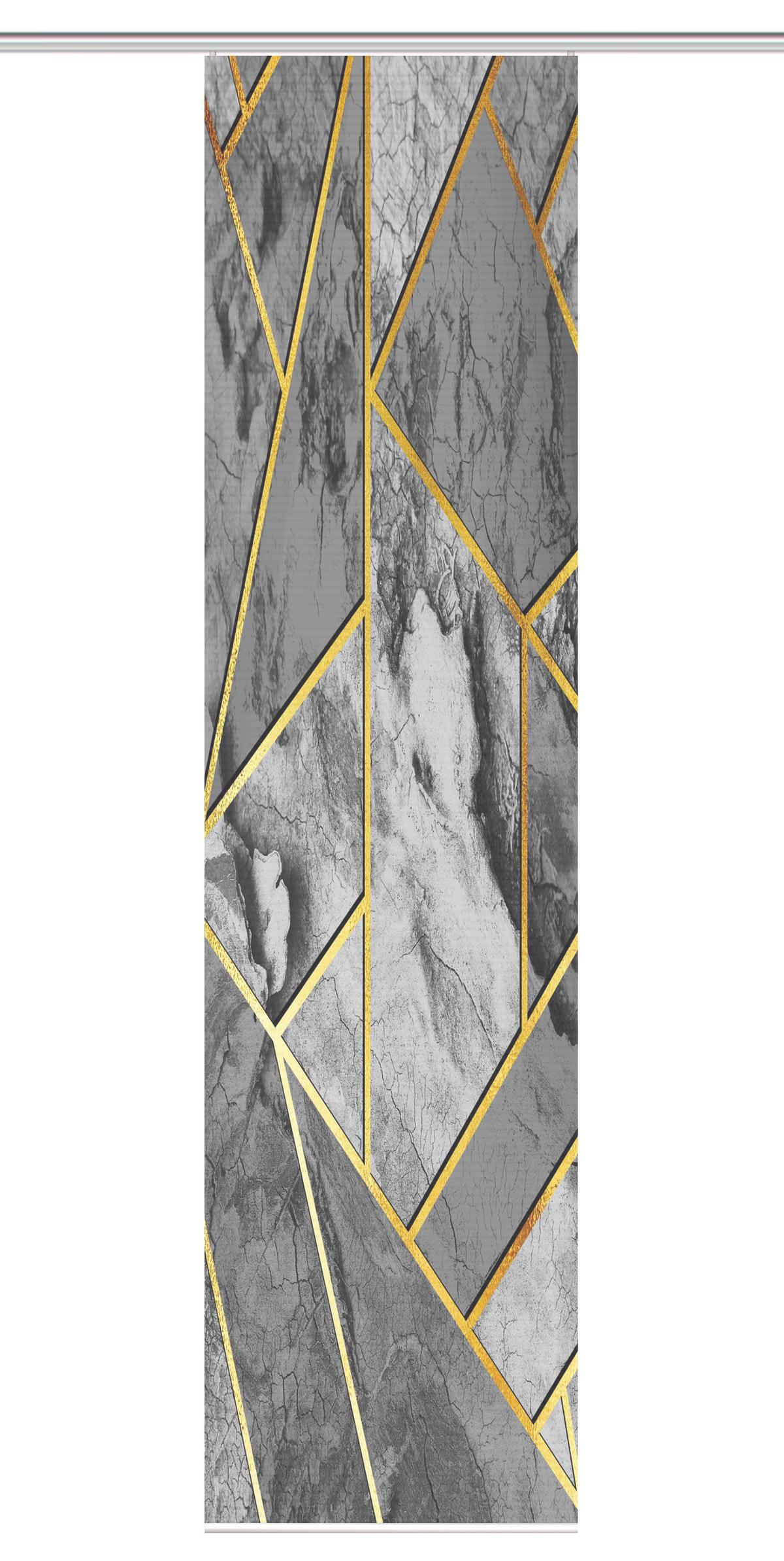 Flächenvorhang Signum - Grau, Natur, Textil (60/245cm)