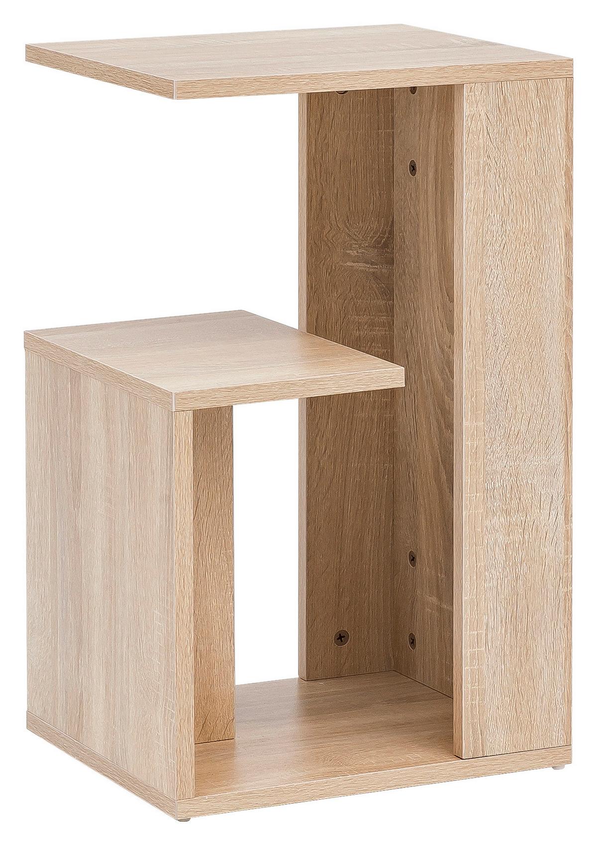 Odkládací stolek Sonoma dub - Sonoma dub, Design, kompozitní dřevo (30/35/61cm) - MID.YOU