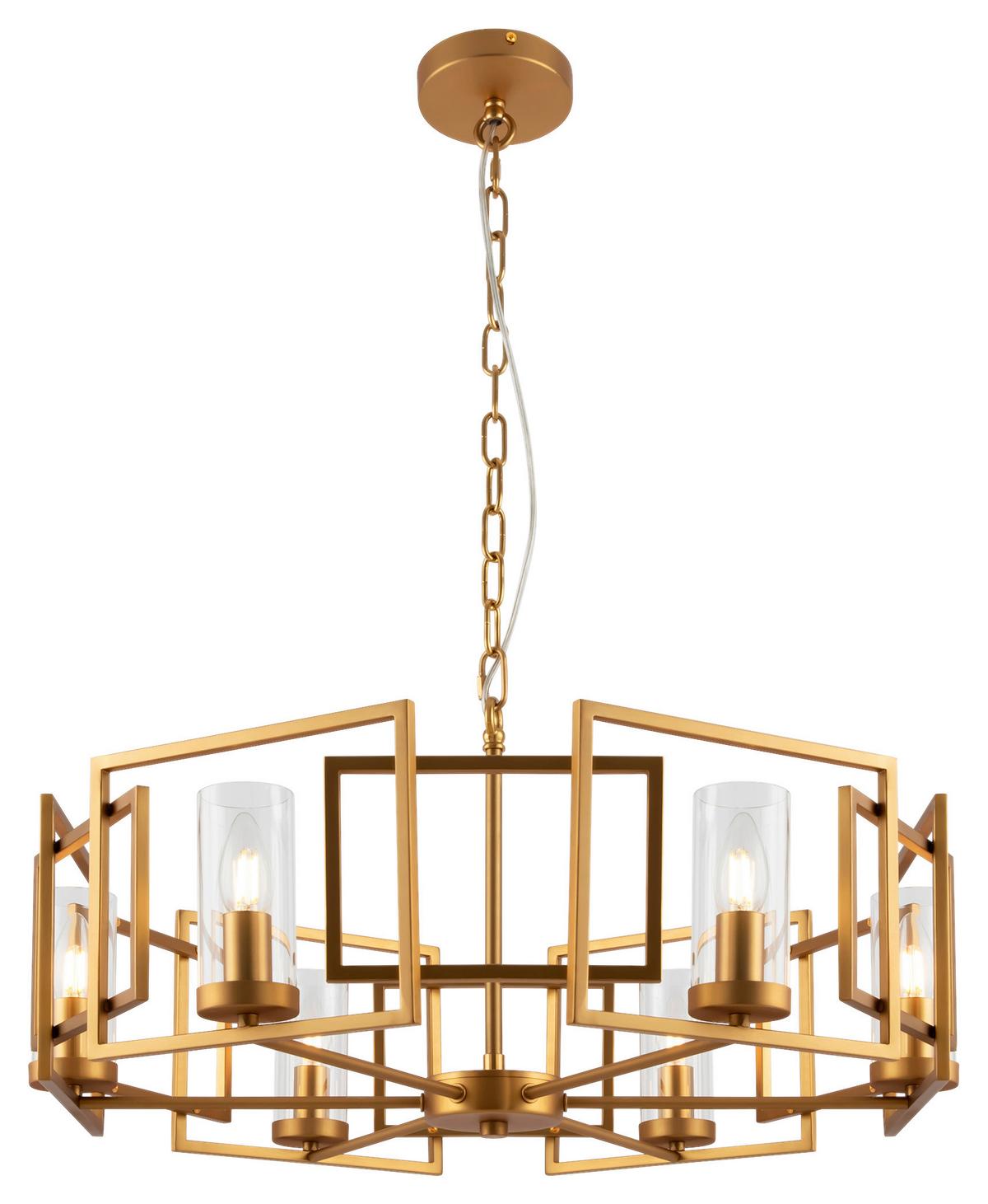 Pendelleuchte Bowi - Goldfarben, Trend, Glas/Metall (65,6/35,5/65,6cm) - MAYTONI