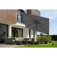 Ampelschirm Rhodos Twist BxHxT: 322x276x350 cm Anthrazit - Anthrazit, Basics, Textil/Metall (322/276/350x260cm) - Schneider