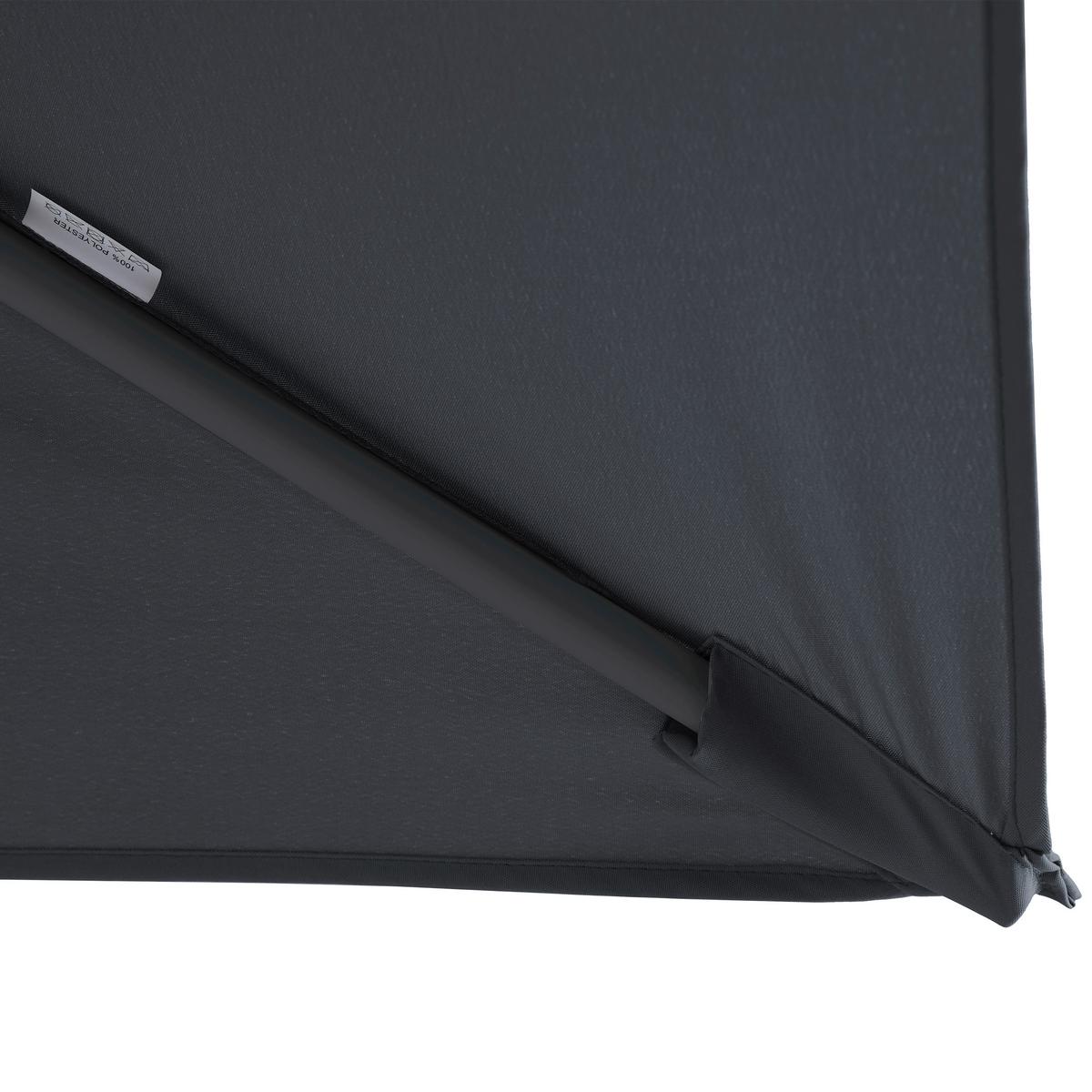 Ampelschirm Grau/Anthrazit DM: 300 H:250 - Anthrazit/Grau, MODERN, Textil/Metall (300/250cm)