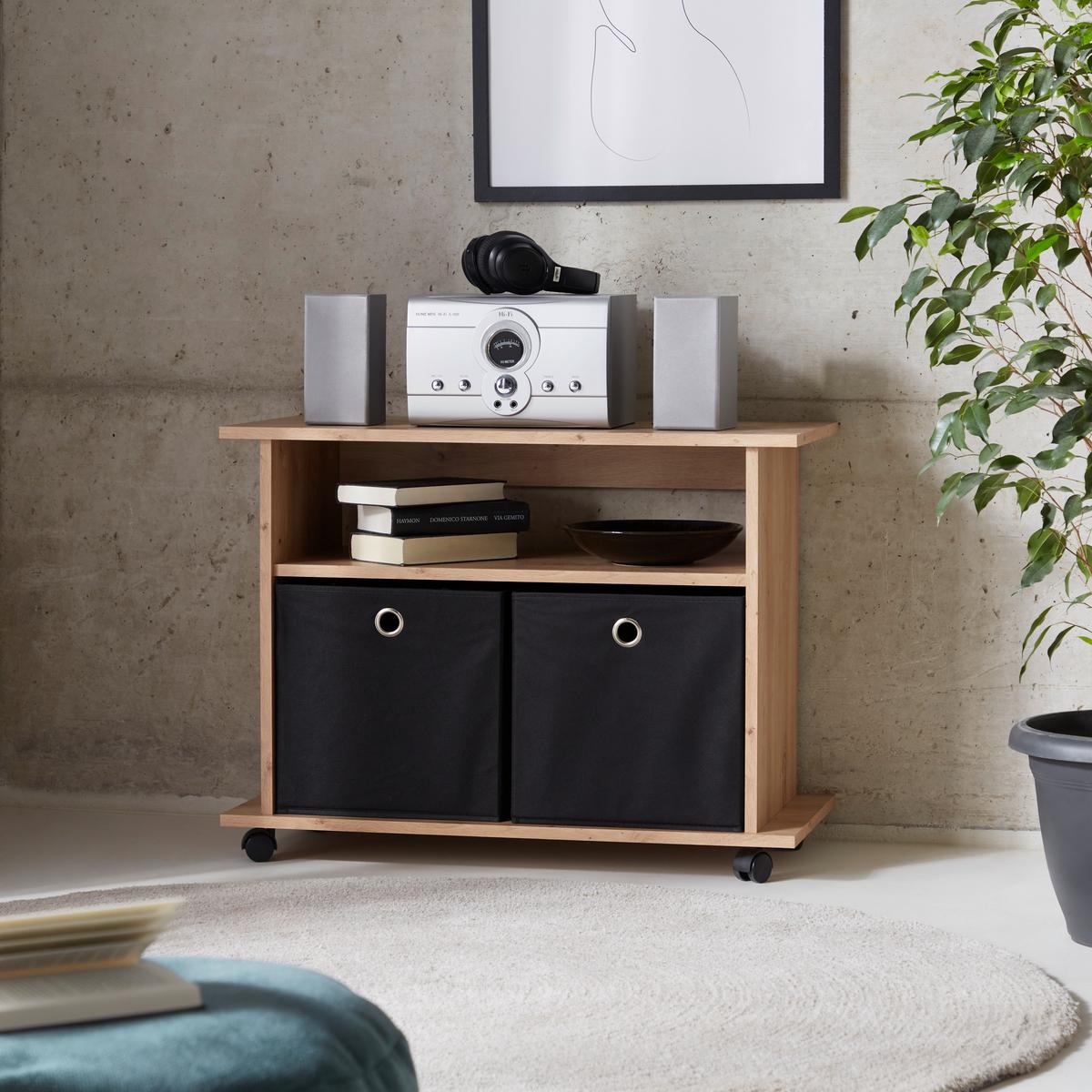 TV-Lowboard Mx 182 B: 80 cm Eiche Artisan - Eiche Artisan, MODERN, Holzwerkstoff (80/60,1/38cm)