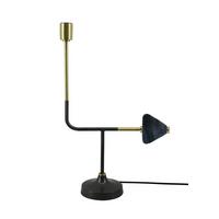 Tischlampe Casey Schwarz/Goldfarben - Goldfarben/Schwarz, Trend, Metall (36/15/29cm) - Kayoom