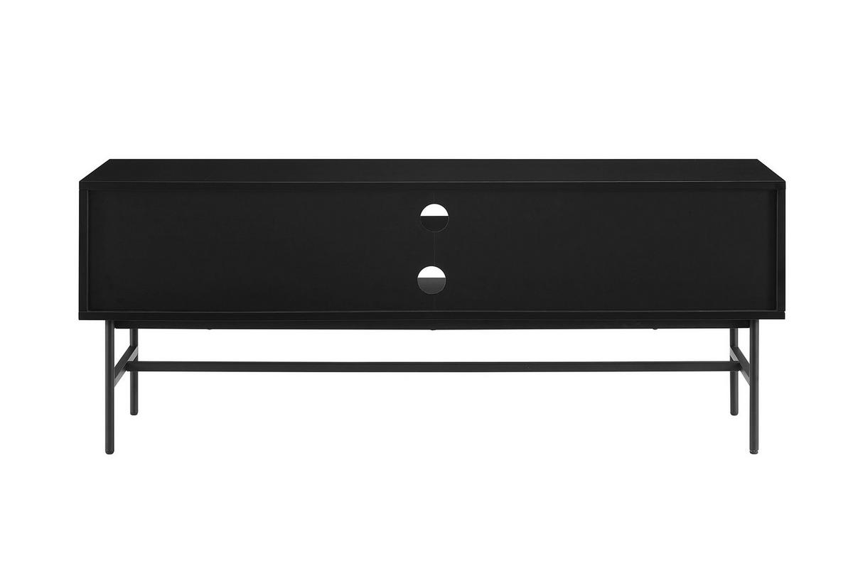 Lowboard Schwarz, Eichefarben B: 150cm - Eichefarben/Schwarz, Design, Holz/Holzwerkstoff (150/60/40cm) - Livetastic