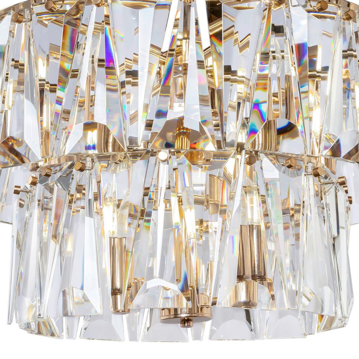 Pendelleuchte Puntes - Goldfarben, Trend, Metall (77/50/77cm) - MAYTONI