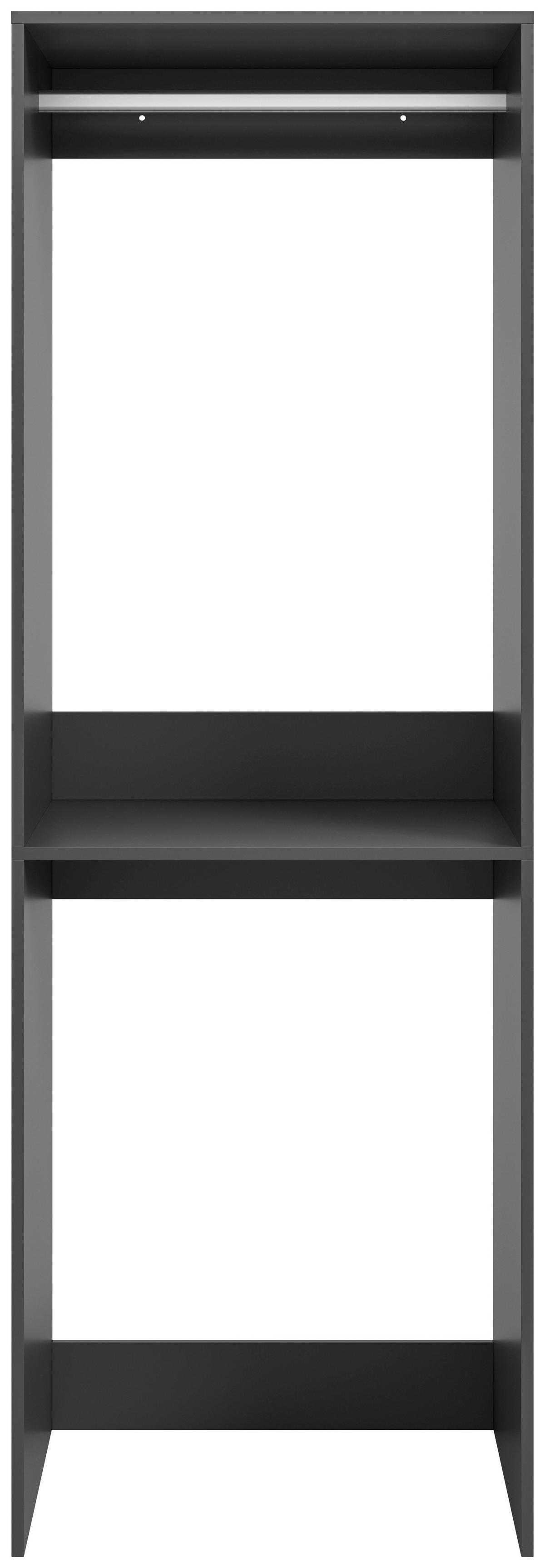 Waschmaschinenschrank Free Anthrazit B: 66cm - Anthrazit/Weiß, Basics, Holzwerkstoff (66/195/60cm) - MID.YOU