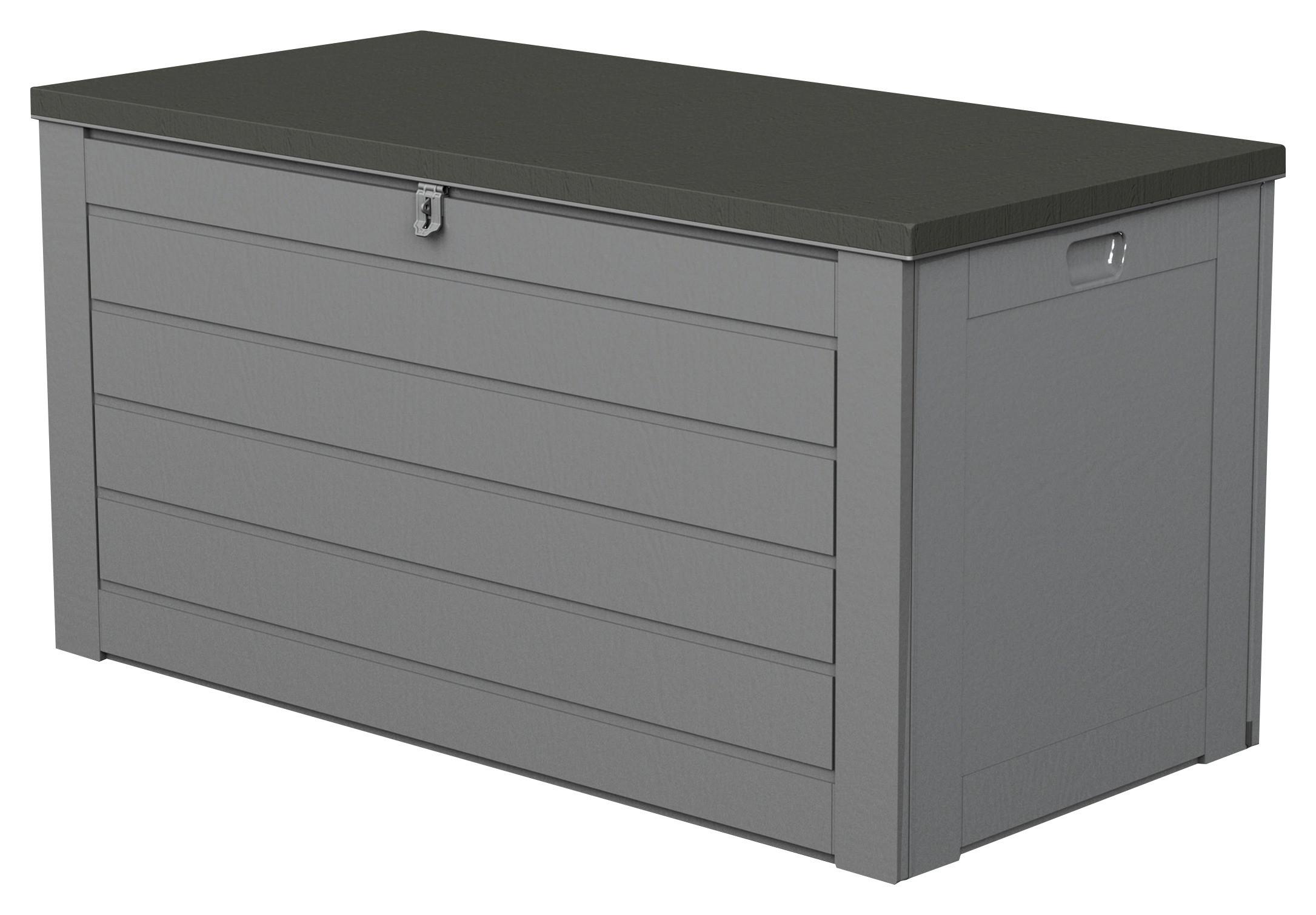 Kissenbox Wasserdicht 146,4x74,9x71 cm 680l - Anthrazit, Basics, Kunststoff/Metall (146,4/71/74,9cm) - Homezone