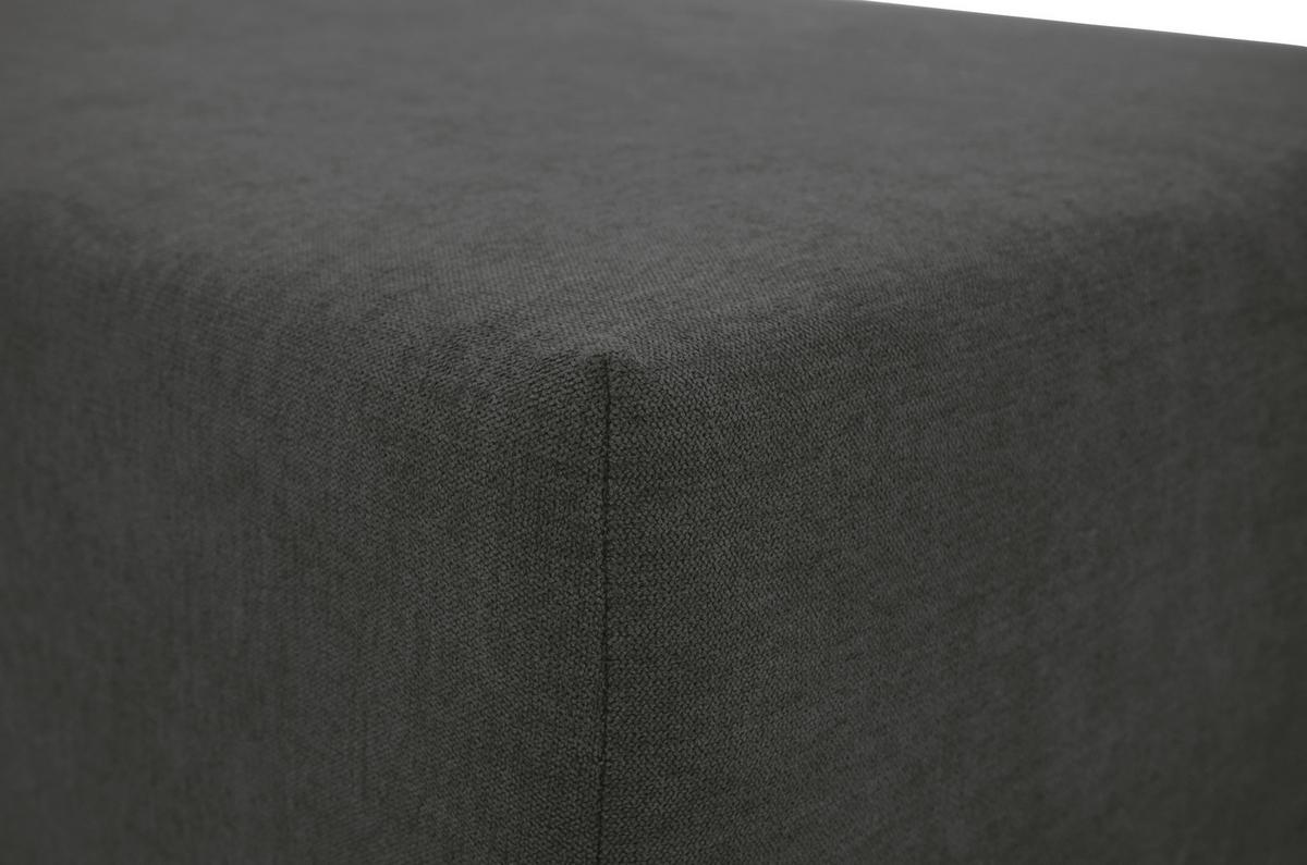 Ecksofa Time Anthrazit S: 178x248 cm - Anthrazit/Schwarz, Design, Textil (178/248cm) - MID.YOU