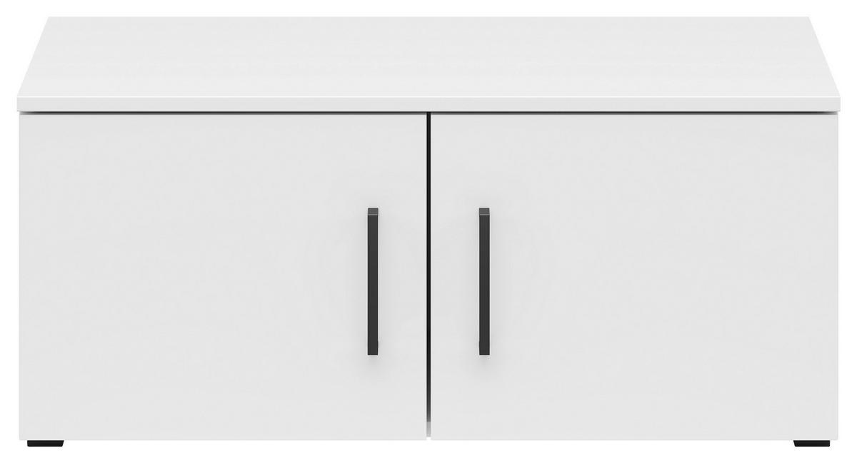 Nadstavec na skriňu MULTISTAURAUM, š: 80 cm - čierna/biela, Modern, kompozitné drevo/plast (80/35/40cm)