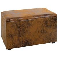 Truhenbank Miguel 25873 - Braun, MODERN, Holzwerkstoff/Textil (65/42/40cm)