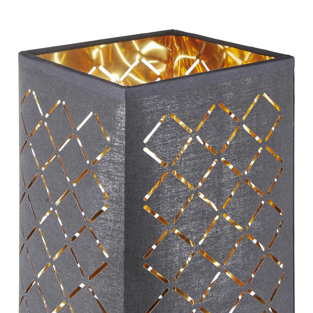 Stolní lampa Elin V: 57cm, 40 Watt - černá/barvy zlata, Lifestyle, kov/textil (15/57cm) - Mömax