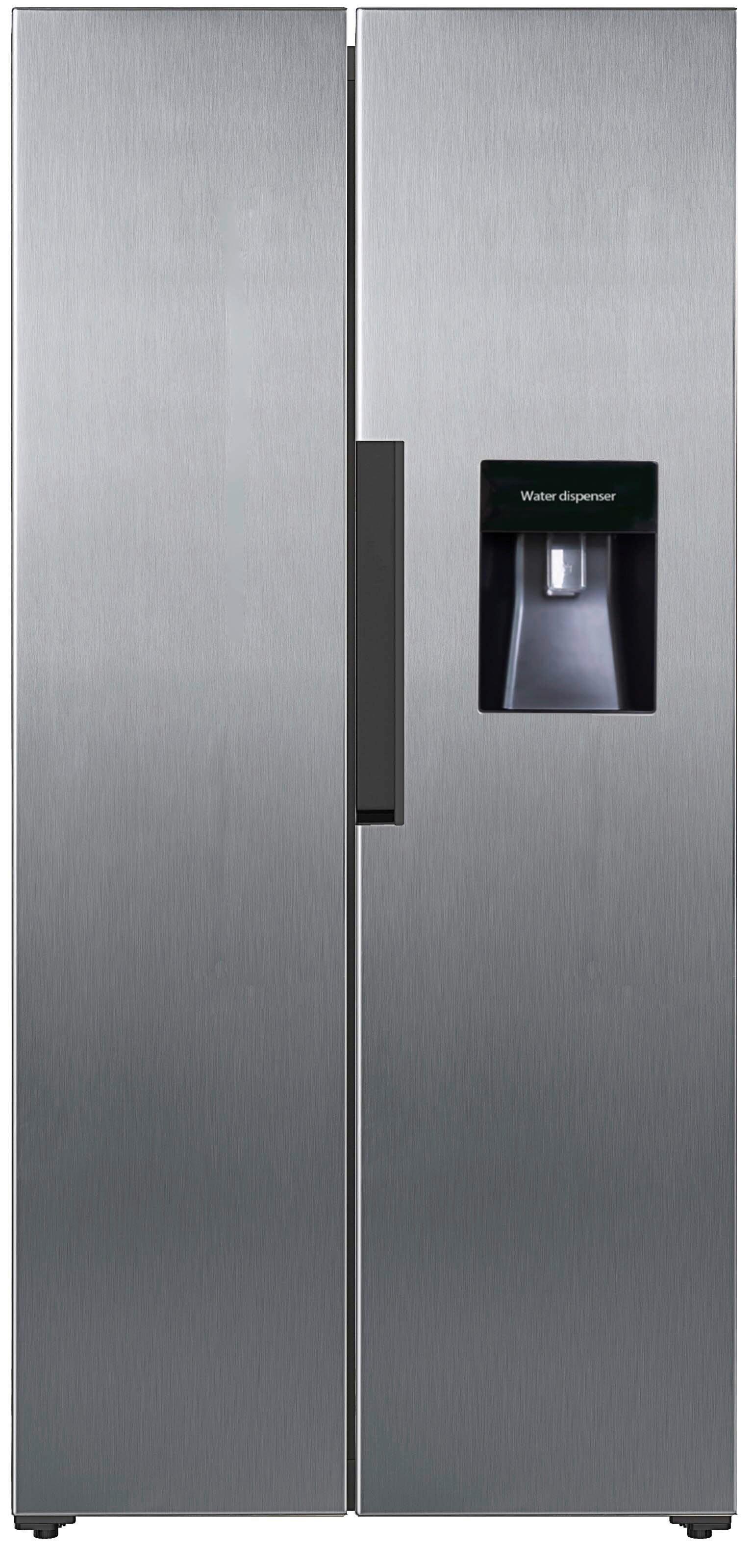 Side-By-Side Sbs440.4a+nfwde Si - Silberfarben, Trend, Kunststoff/Metall (83,6/178/63,6cm) - PKM
