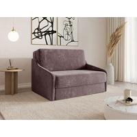 Schlafsofa Fly Bordeaux, B: 136 cm - Bordeaux/Schwarz, Design, Textil (136/86/113cm) - MID.YOU