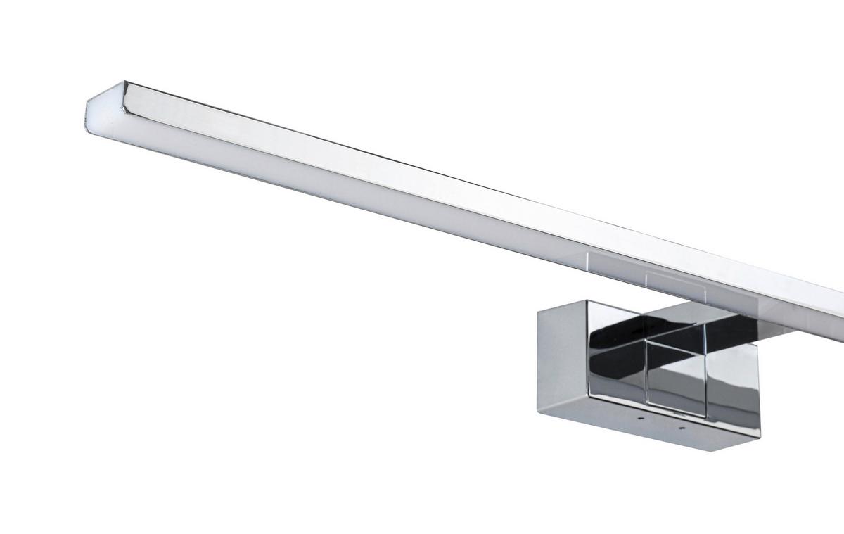 NÁSTENNÉ SVIETIDLO DO KÚPEĽNE MOMU - chrómová/hliníková, Modern, kov/plast (75/12,8/5,1cm) - Mömax