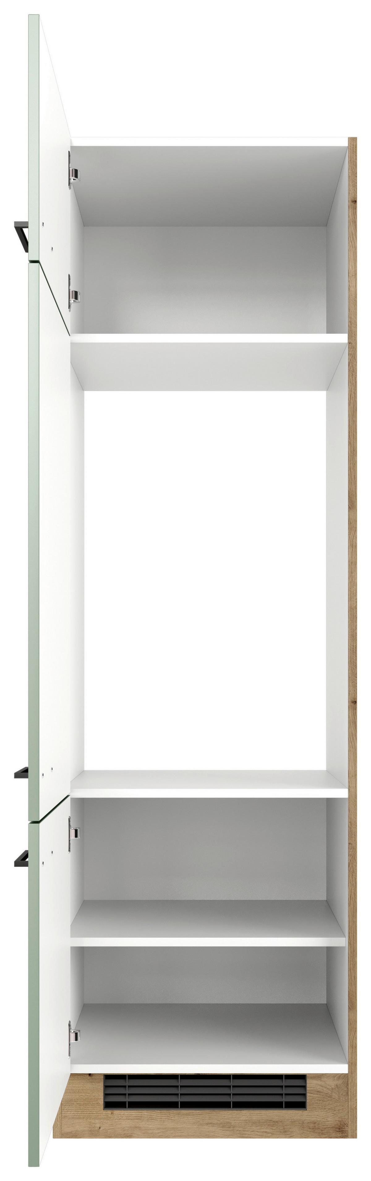 SKŘÍŇKA NA SPOTŘEBIČE CARA GIT 60 - černá/zelená, Konvenční, kov/kompozitní dřevo (60/200/57cm) - FlexWell
