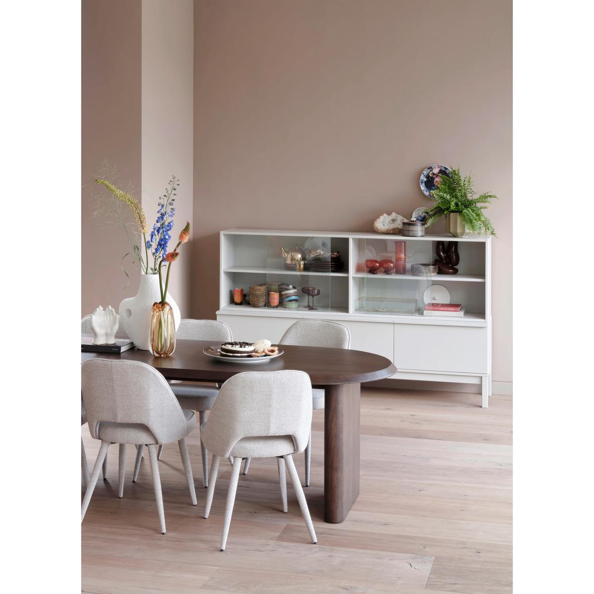 ESSTISCH Ellips Walnussfarben L: 240cm - Walnussfarben, MODERN, Holz (240/90/75cm) - Livetastic