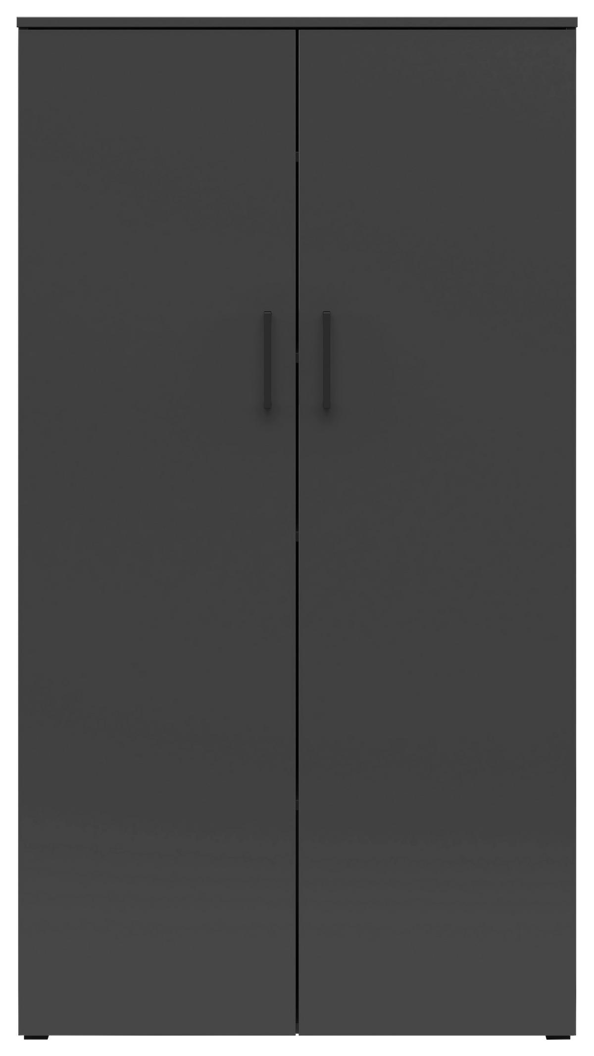 Skriňa MULTISTAURAUM š: 80 cm - čierna/grafitová, Modern, kompozitné drevo/plast (80/147/40cm)
