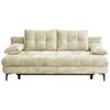 Schlafsofa Perla Creme B: 203 cm - Creme/Schwarz, KONVENTIONELL, Textil (203/94/96cm)