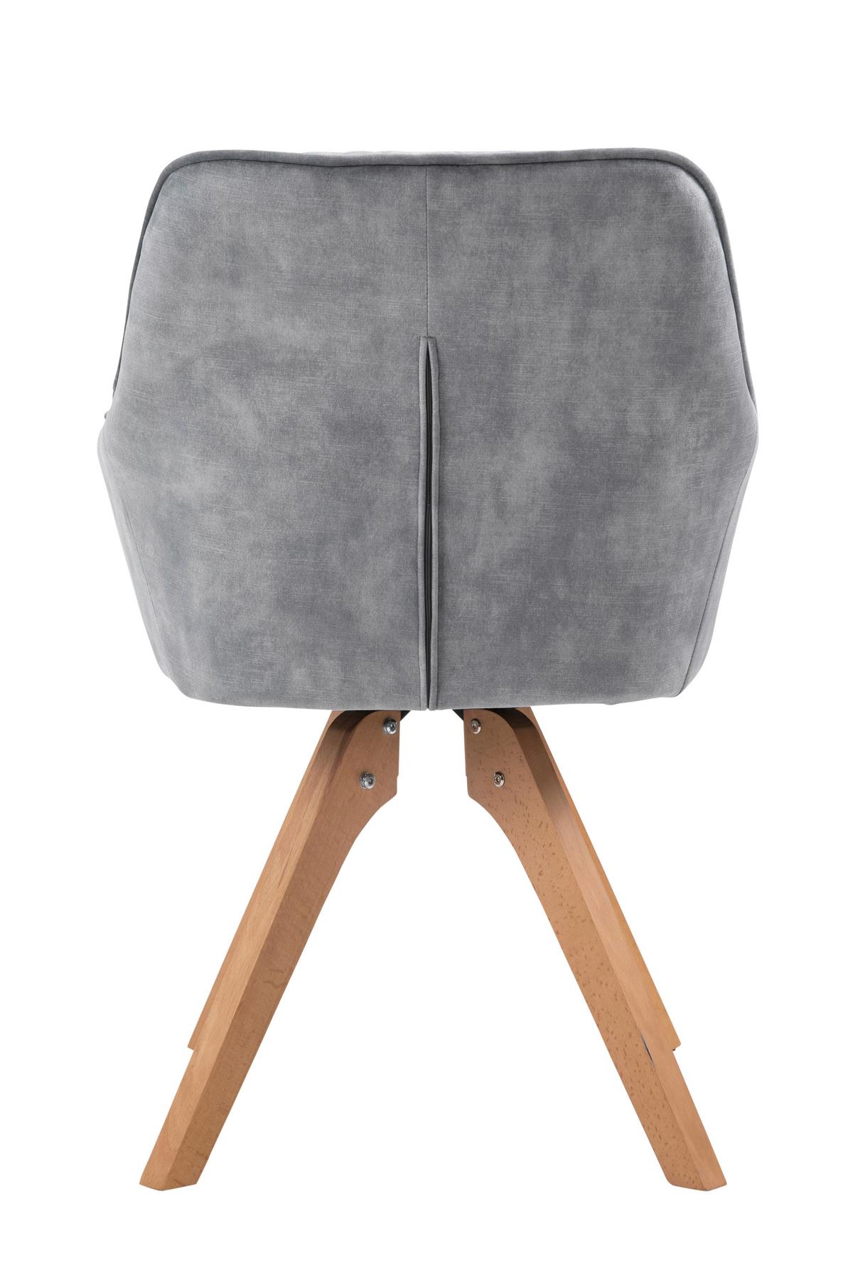 Tischgruppe Weiß/Grau B: 160 cm - Weiß/Naturfarben, MODERN, Holz/Holzwerkstoff (160/90/76cm) - Livetastic