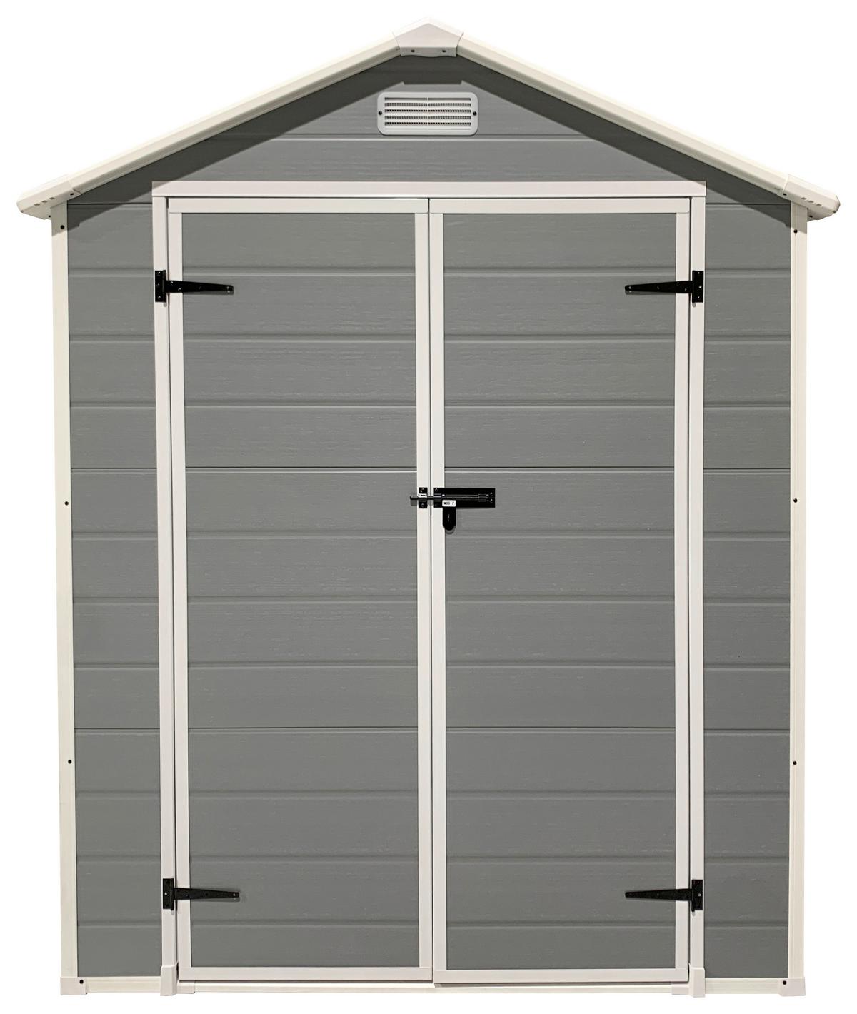 Gartenhaus Nantes - Grau, MODERN, Kunststoff/Metall (182/219/182cm) - Beldano