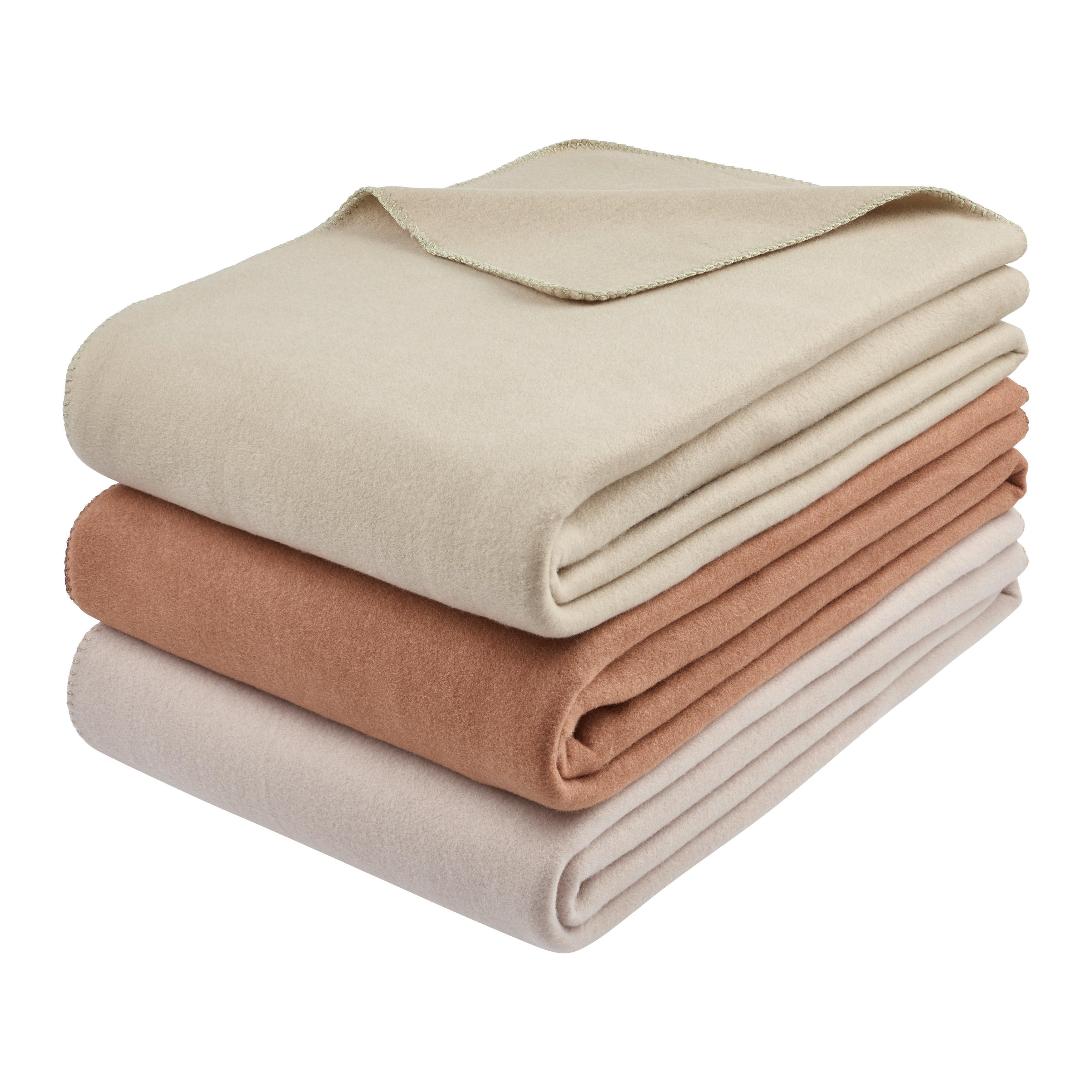 FLEECOVÁ DEKA SANA - prírodná farba, Modern, textil (140/200cm) - Mömax