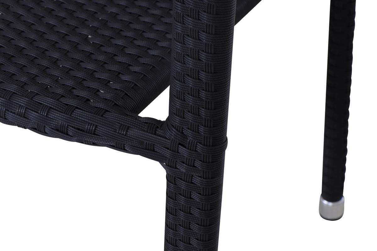 Stapelsessel F75846 - Schwarz, MODERN, Kunststoff/Metall (56/83/60cm) - Siena Garden