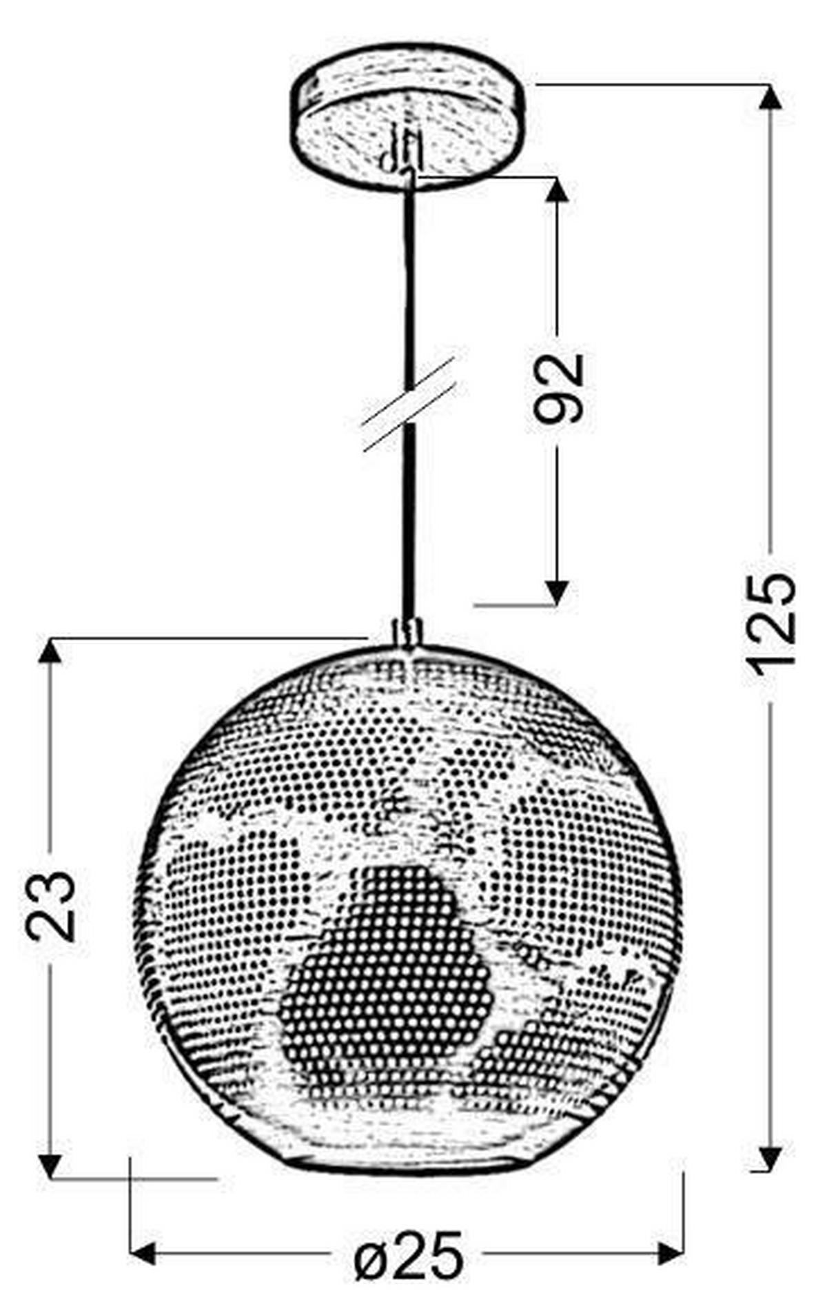 Pendelleuchte 31-70586 Bene - Weiß, Design, Metall (25/25cm)