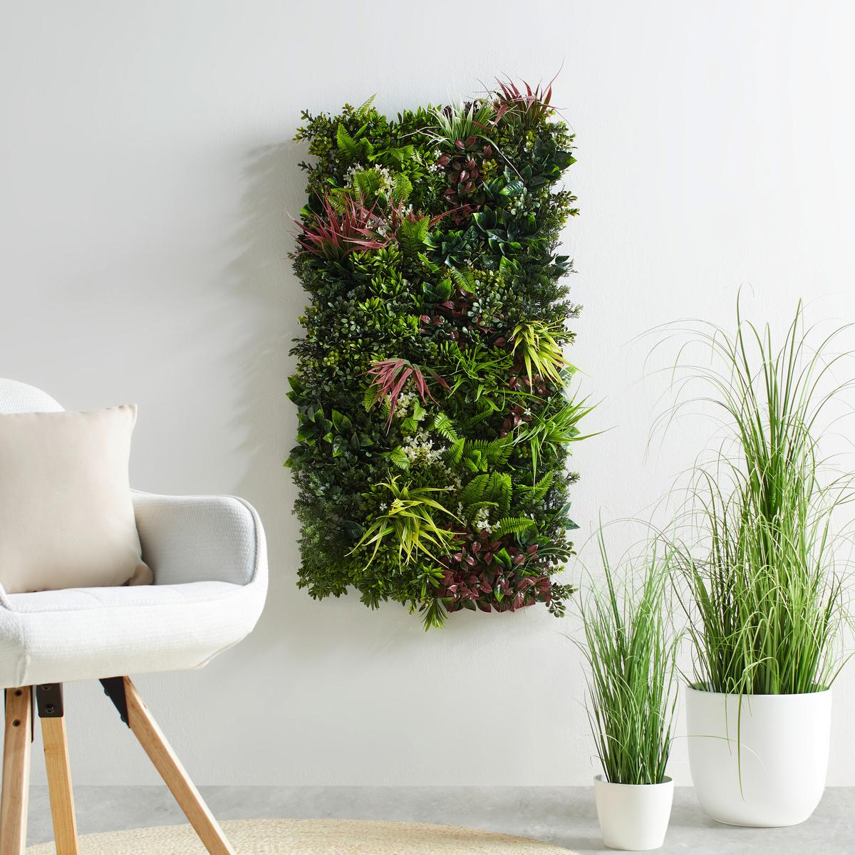 Umělá rostlina FARNMATTE, 50/100 cm - zelená/fialová, Moderní, plast (50/100cm) - Mömax