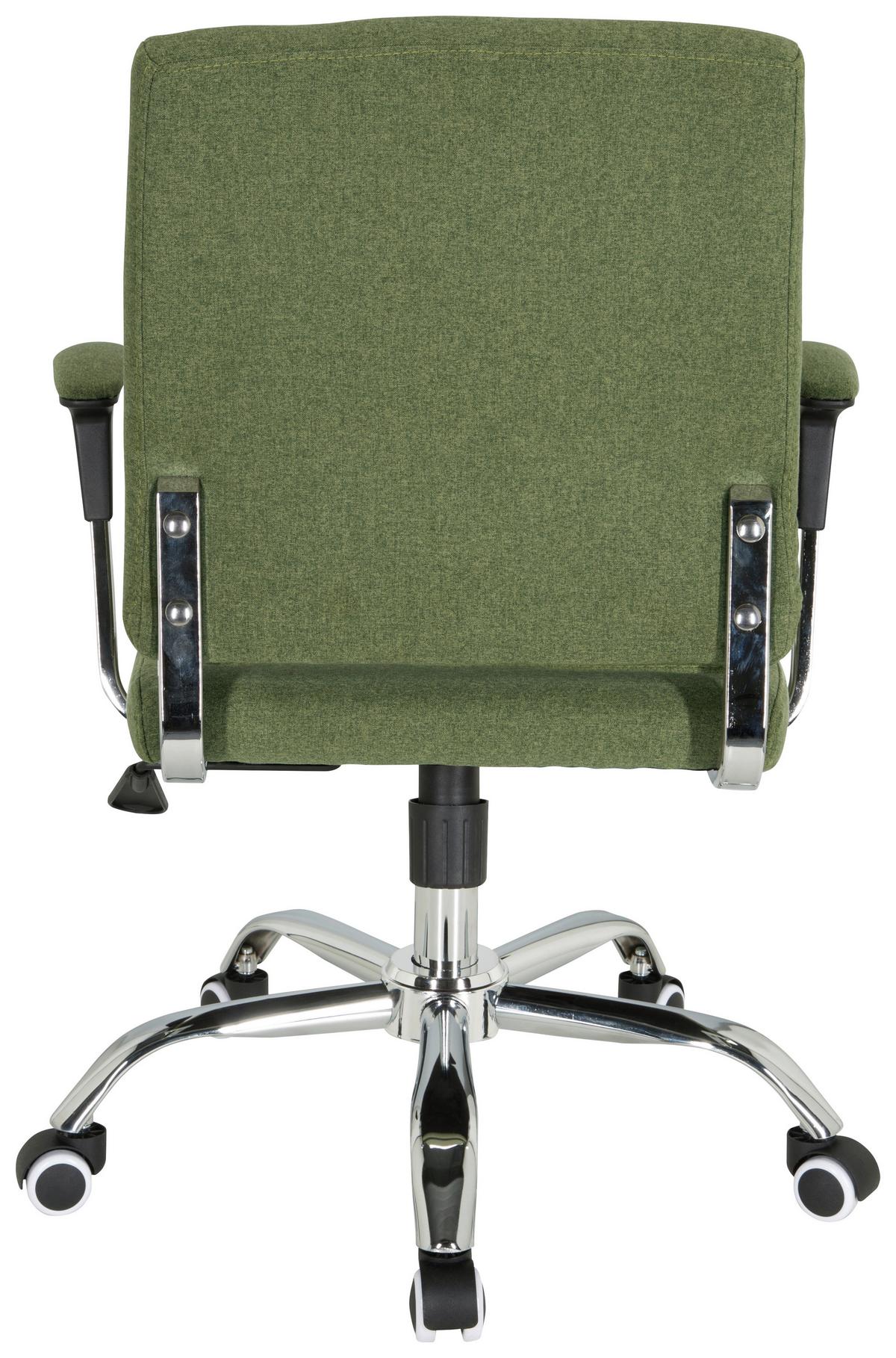 Drehstuhl Charles I Grün - Chromfarben/Grün, MODERN, Kunststoff/Textil (63/96/63cm) - MID.YOU