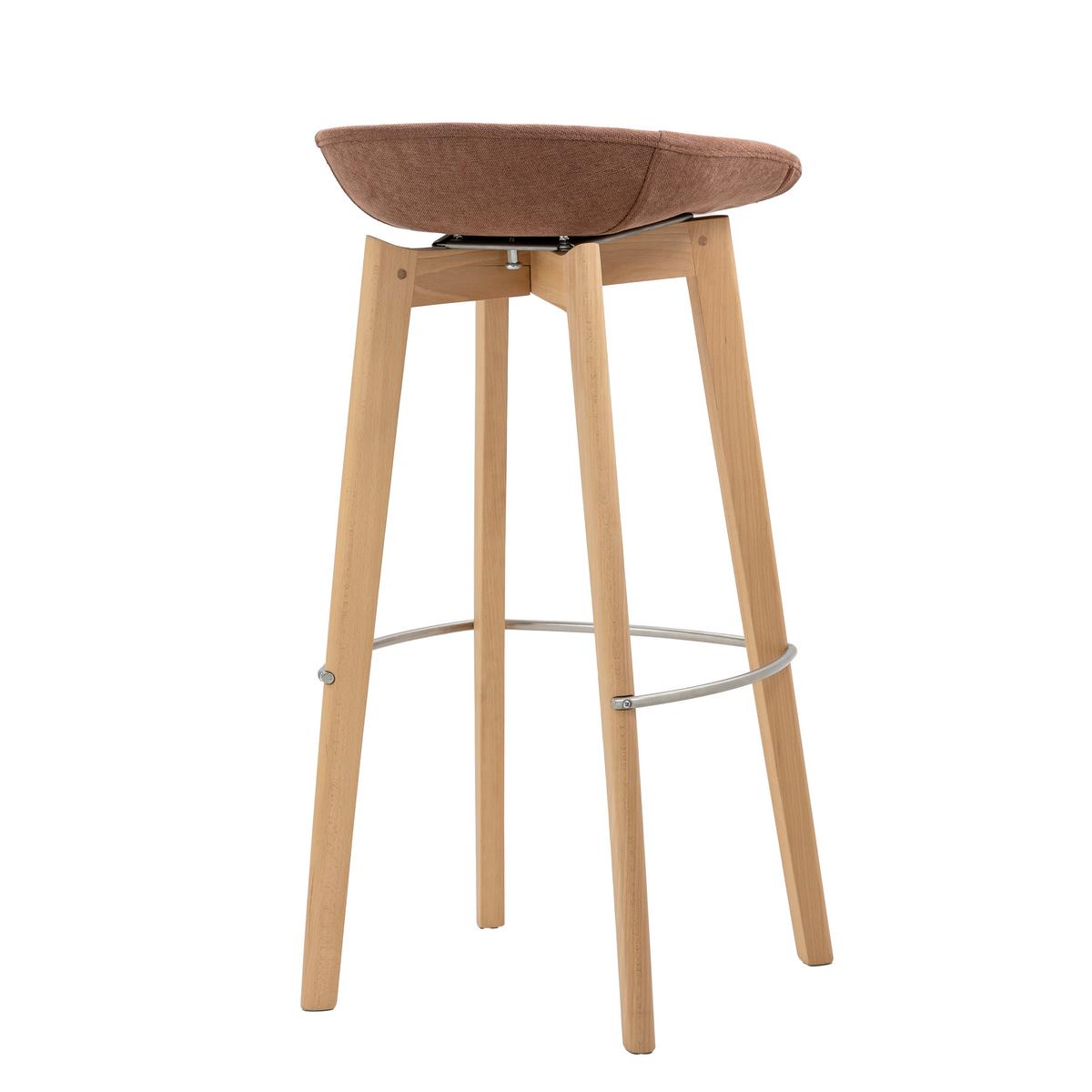 Barhocker-Set Keeve - Terracotta, MODERN, Holz/Metall (44,5/90/46cm) - MID.YOU