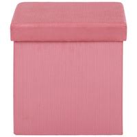SEDACÍ BOX CORD - starorůžová, textil (38/38/38cm) - Mömax