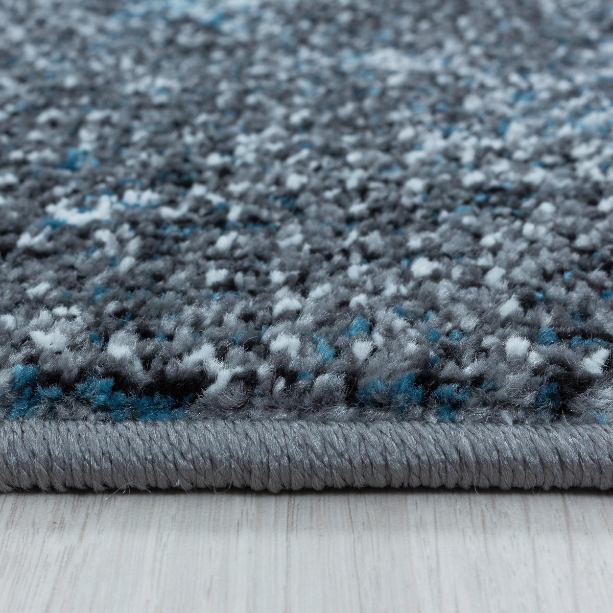 Webteppich Blau Naturfaser Ottawa 80x150 Cm - Blau, Design, Textil (80/150cm)