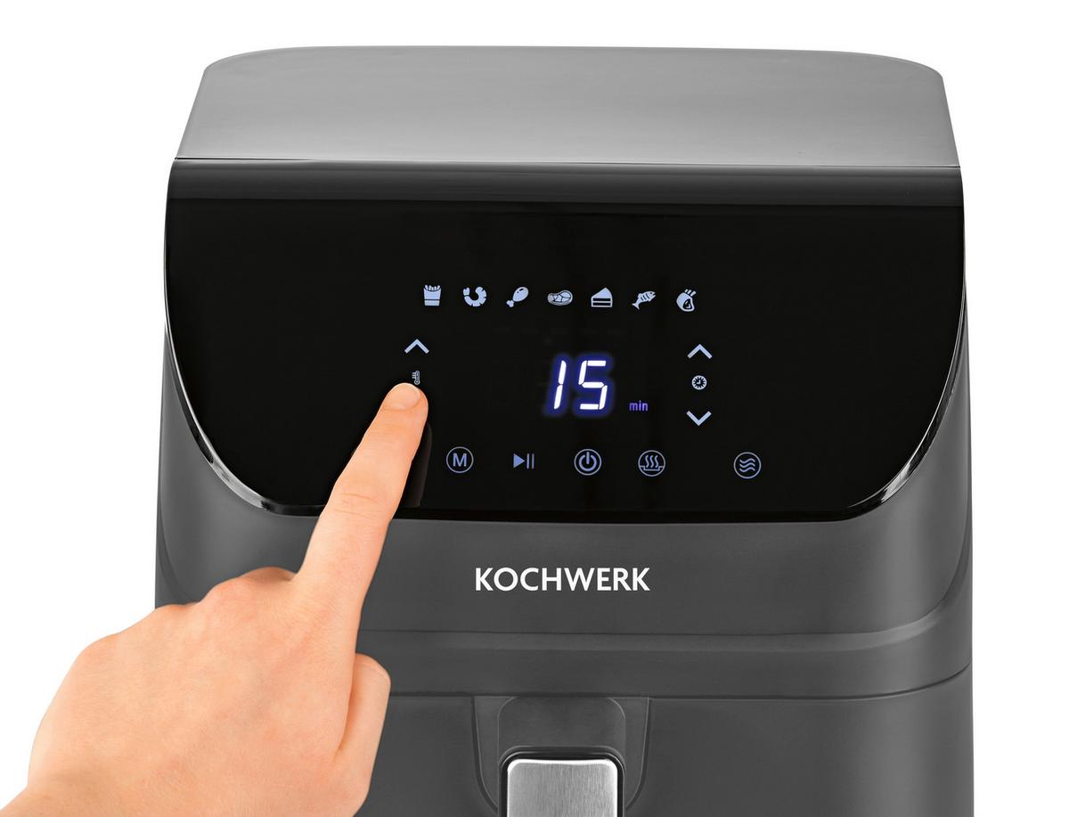 Heißluftfritteuse 14966 Rachs Kochwerk - Anthrazit, Basics, Kunststoff/Metall (34/25/30cm)