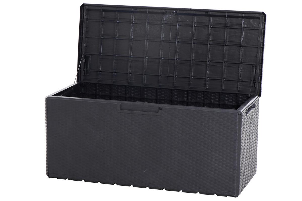 Kissenbox P12162 - Anthrazit, KONVENTIONELL, Kunststoff (55/56/124cm) - Ambia Garden