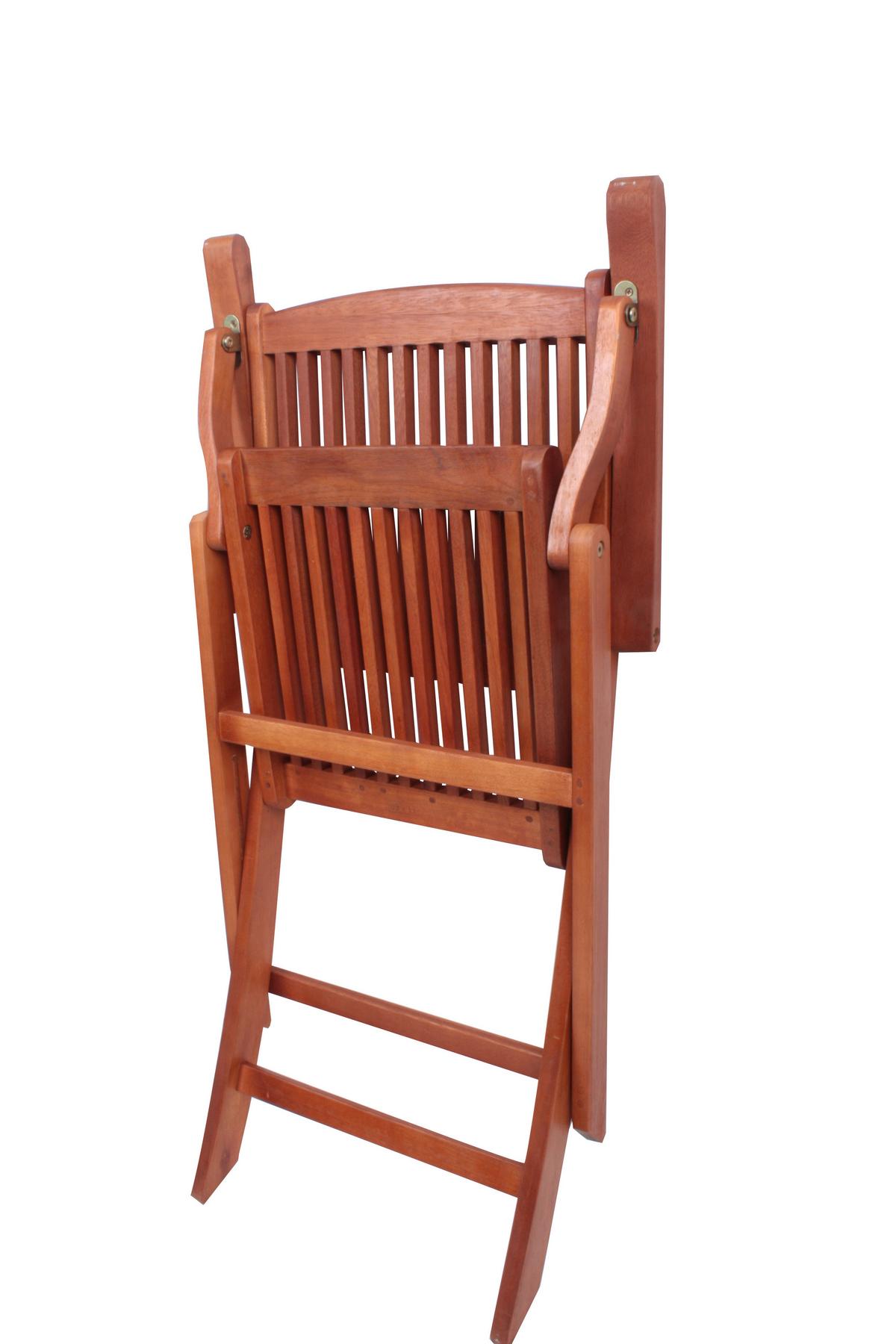 Gartenklappstuhl Stockholm - Braun, Basics, Holz (52,5/90/59,5cm) - Gardenson