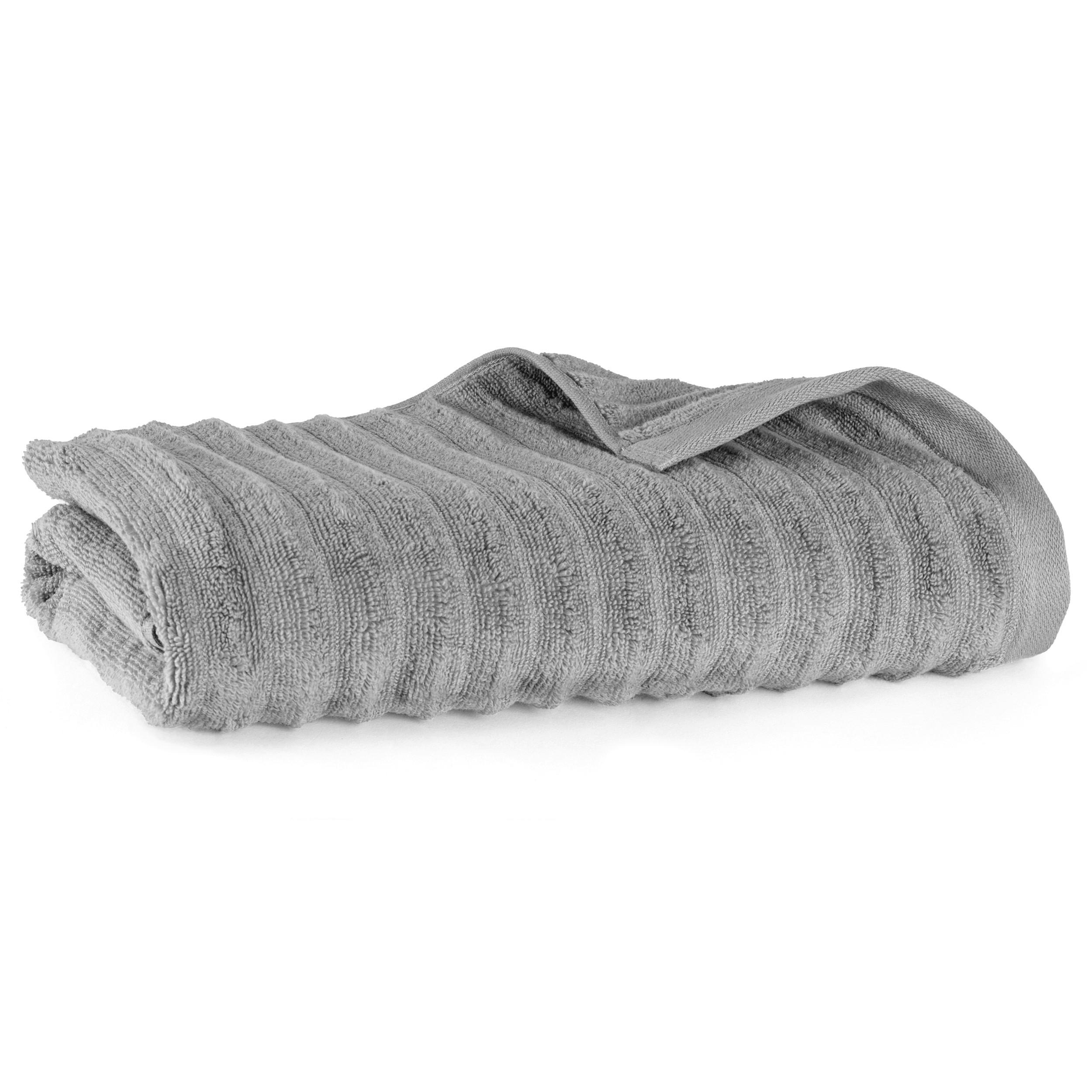 DUSCHTUCH Welle 70x140 cm Dunkelgrau - Dunkelgrau, Basics, Textil (70/140/15cm)