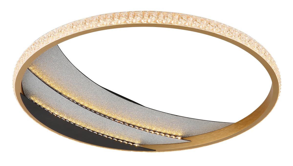 LED-Deckenleuchte 3000/4000/6000k - Klar/Chromfarben, Design, Kunststoff/Metall (41/6cm) - Globo