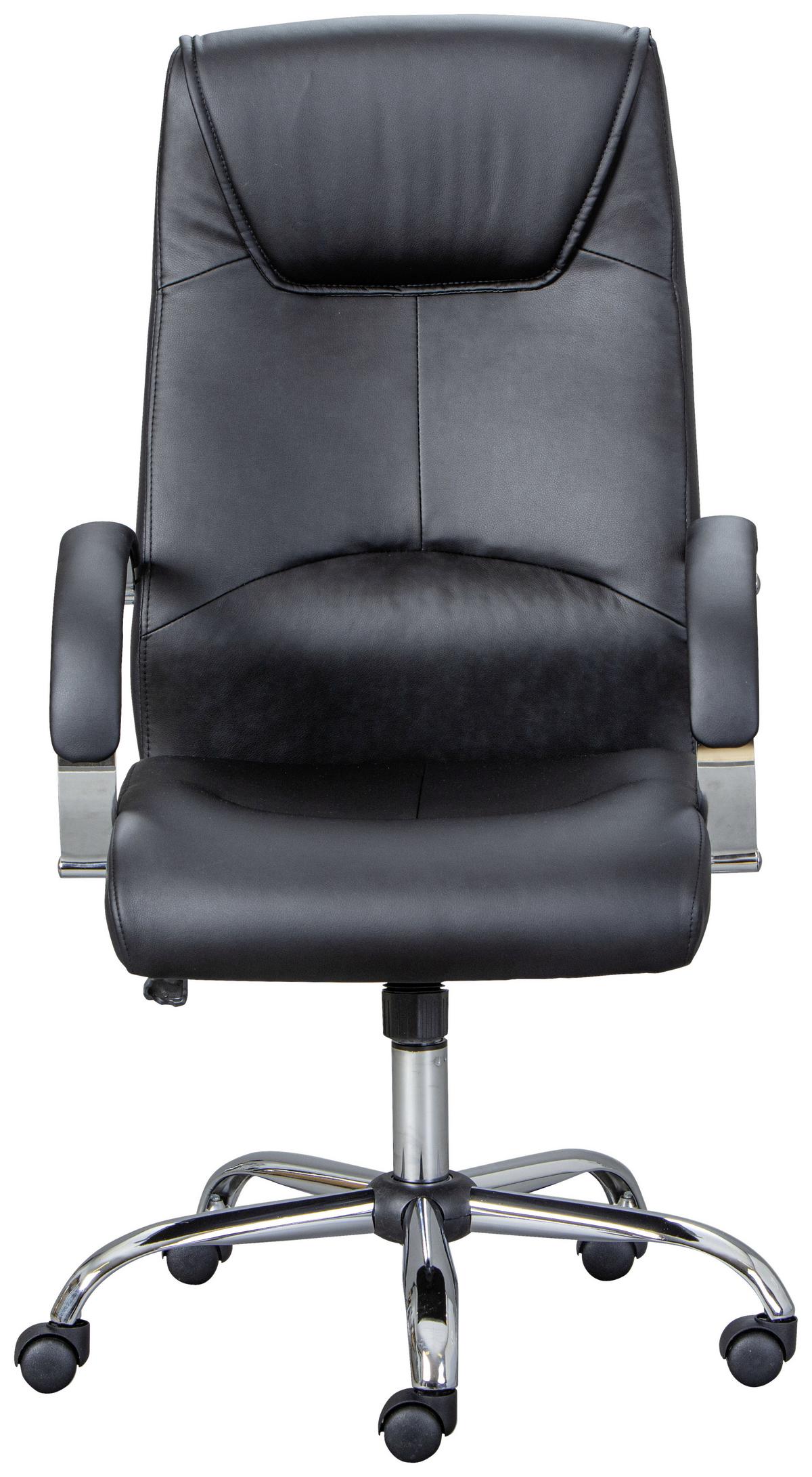 Otočná stolička OTTIMO čierna - čierna/chrómová, Konventionell, kov/textil (50/46-54/51cm) - MID.YOU