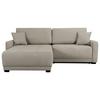 Ecksofa Mount Hellgrau S: 237x186 cm - Hellgrau, Design, Textil (237/186cm) - MID.YOU