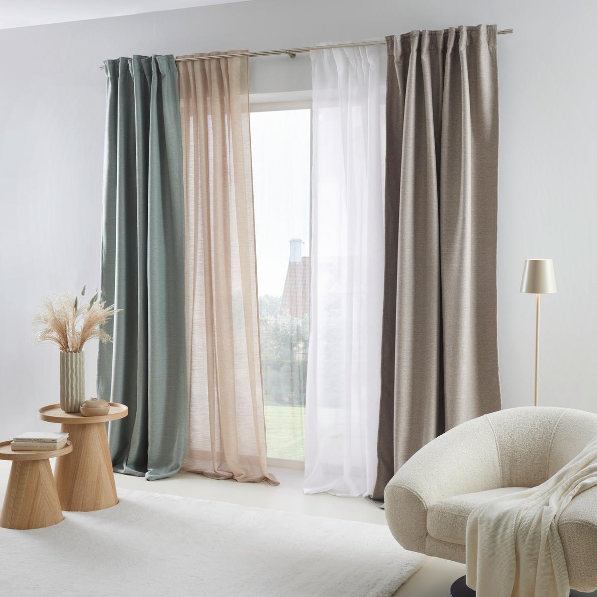Termoizolační závěs Alfi, 135/255cm, zelená - zelená, Konvenční, textil (135/255cm) - Modern Living