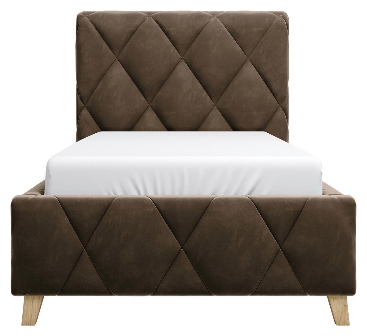 Polsterbett Trivio 90x200 cm Schlammfarbe - Schlammfarben, MODERN, Holz/Holzwerkstoff (90/200cm) - MID.YOU